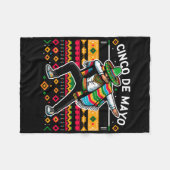 Couverture Polaire Dabbing Mexican Poncho Cinco De Mayo Fiesta 4 (Devant (Horizontal))