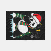 Couverture Polaire Dabbing Panda Santa Christmas Kids Boys Men Xmas B (Devant (Horizontal))
