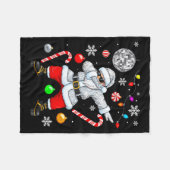 Couverture Polaire Dabbing Santa Christmas Disco Retro 70s 80s Vibes  (Devant (Horizontal))