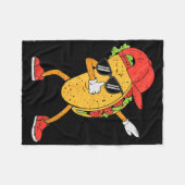 Couverture Polaire Dabbing Tacos Dab Cinco De Mayo Mexicains Garçons (Devant (Horizontal))