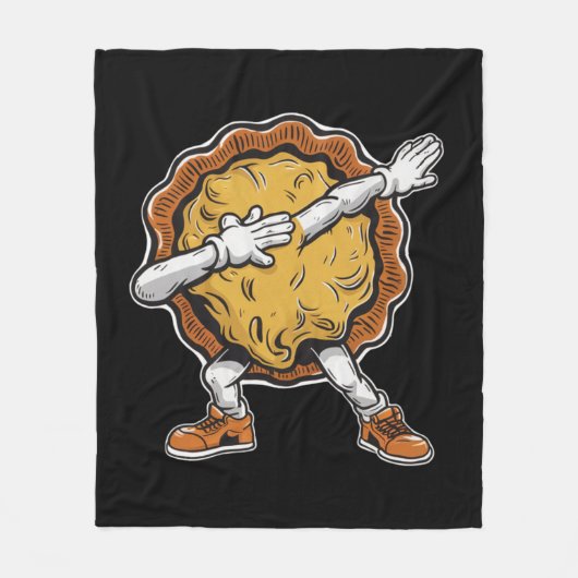 Couverture Polaire Dabing Citrouille Pie Thanksgiving Day (Devant)