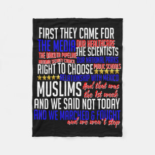 Couverture Polaire D'Abord Ils Sont Venus Pour Shirt Science Droits C