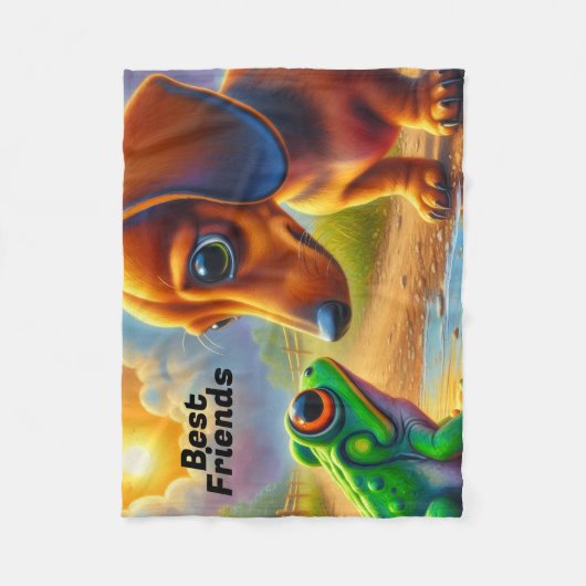 COUVERTURE POLAIRE DACHSHING (Devant)