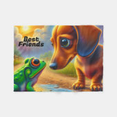 COUVERTURE POLAIRE DACHSHUND (Devant (Horizontal))