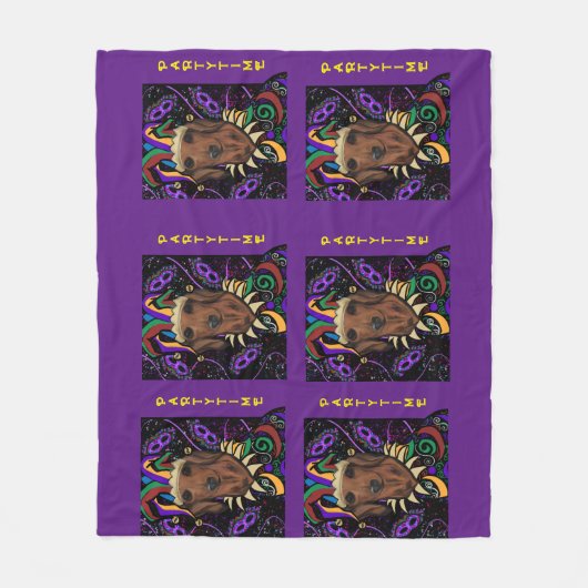 Couverture Polaire Dachshund (Devant)