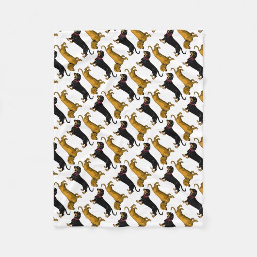 Couverture Polaire dachshund (Devant)