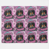 COUVERTURE POLAIRE DACHSHUND  (Devant (Horizontal))