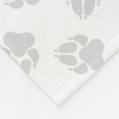 Couverture Polaire Dachshund à poils longs piebalds noir et feu & Nom (Coin)