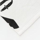 Couverture Polaire Dachshund à travers la neige Fêtes de Noël (Coin)