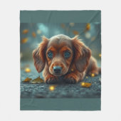 Couverture Polaire dachshund bébé (Devant)