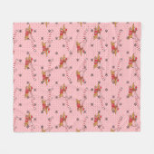 Couverture Polaire Dachshund Christmas Gift (Devant (Horizontal))