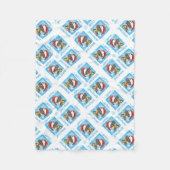 Couverture Polaire Dachshund de Noël (Devant)