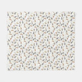 Couverture Polaire Dachshund de Pâques (Devant (Horizontal))