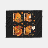 Couverture Polaire Dachshund Dog Pumpkin E Turkey Thanksgiving Men Wo (Devant (Horizontal))