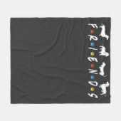 Couverture Polaire Dachshund Friends (Devant (Horizontal))