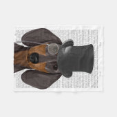 Couverture Polaire Dachshund, Hound officiel et Casquette (Devant (Horizontal))