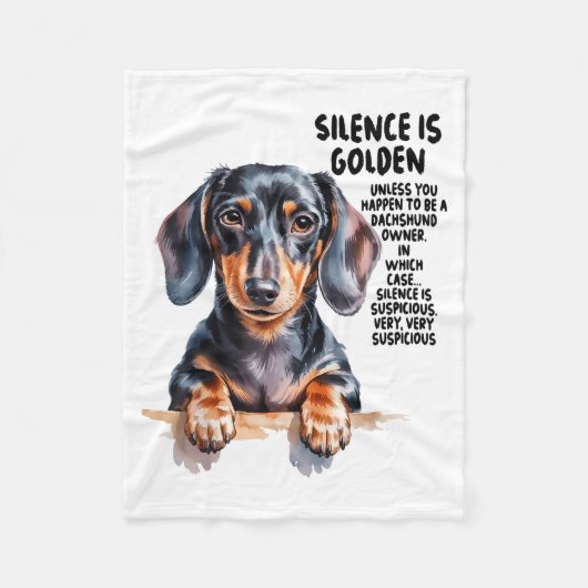 Couverture Polaire Dachshund Ideas For Women & Novelty Miniature (Devant)