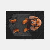 Couverture Polaire Dachshund In My Cket (Devant (Horizontal))