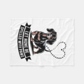 Couverture Polaire Dachshund Let Home Be Spelled With Paws (Devant (Horizontal))