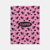 Couverture Polaire Dachshund Love Toece Blanket Chien (Devant)