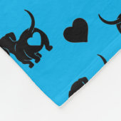 Couverture Polaire Dachshund Love Toece Blanket Chien (Coin)