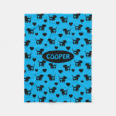 Couverture Polaire Dachshund Love Toece Blanket Chien (Devant)