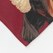 Couverture Polaire Dachshund Noël (Coin)