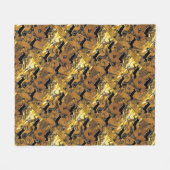 Couverture Polaire Dachshund Or (Devant (Horizontal))