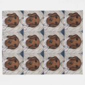 Couverture Polaire Dachshund Rouge (Devant (Horizontal))