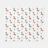 Couverture Polaire Dachshunds dans le Motif des pulls de Noël (Devant (Horizontal))