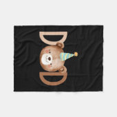 Couverture Polaire Dad Beary First Birthday Shirt Matching Family Out (Devant (Horizontal))