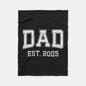Couverture Polaire Dad Est 2005 Dad D Fathers Day Ized  (Devant)
