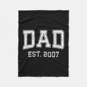 Couverture Polaire Dad Est 2007 Dad D Fathers Day Ized  (Devant)