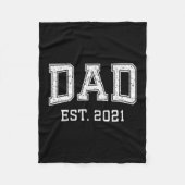 Couverture Polaire Dad Est 2021 Dad D Fathers Day Ized  (Devant)