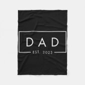 Couverture Polaire Dad Est 2023 First Fathers Day 2023 New Dad Birthd (Devant)