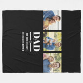 Couverture Polaire Dad Est. Year Name Number Bold Font 3 Photo (Devant (Horizontal))