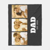 Couverture Polaire Dad Established Bold Text Black 3 Photo (Devant)