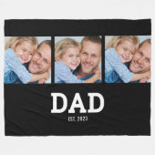 Couverture Polaire Dad Established Elegant Black 3 Photo (Devant (Horizontal))
