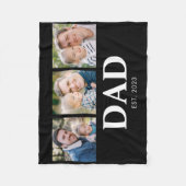 Couverture Polaire Dad Established Fathers Day 3 Picture (Devant)