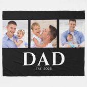 Couverture Polaire Dad Established Modern Black 3 Photo (Devant (Horizontal))