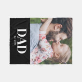 Couverture Polaire  Dad Established Photo (Devant (Horizontal))