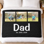 Couverture Polaire Dad Established Script Black 3 Photo