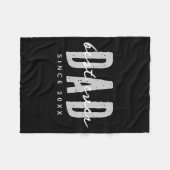 Couverture Polaire Dad Ever Since 20xx Modern Simple Preppy  (Devant (Horizontal))
