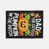 Couverture Polaire Dad Of The Cutest Pumpkin In The Patch Shirt Hallo (Devant (Horizontal))