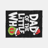 Couverture Polaire Dad Of The Little Who Funny Christmas Pregnancy An (Devant (Horizontal))