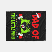 Couverture Polaire Dad Of The Little Who Funny Christmas Pregnancy An (Devant (Horizontal))