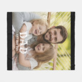 Couverture Polaire Dad Photo Established (Devant (Horizontal))