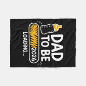 Couverture Polaire Dad To Be 2026 Loading Promoted To Daddy 1st Time  (Devant (Horizontal))