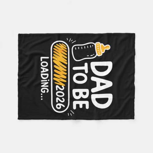 Couverture Polaire Dad To Be 2026 Loading Promoted To Daddy 1st Time (Devant (Horizontal))