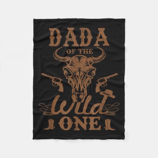 Couverture Polaire Dada Of The Wild One Cowboy Western Rodeo Party Ma (Devant)